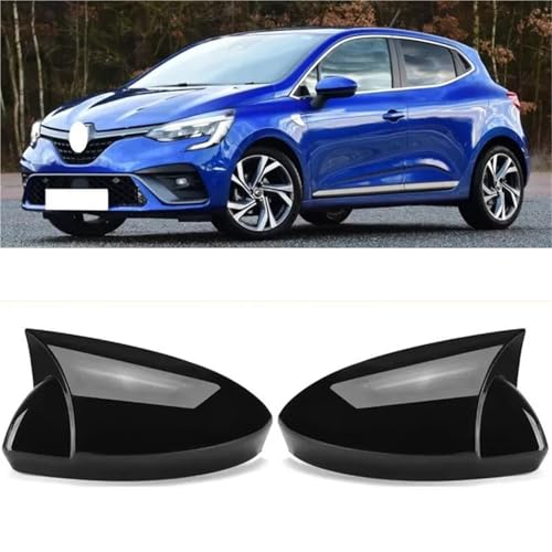 Coques de rétroviseur extérieur Clio 5 look carbone aérodynamique