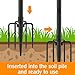 Glow Yard Poles – Lawn Light Mount, Outdoor Lighting Holder | Durable Patio Light Pole For Garden Decoration, Backyard Metal Lighting Stand For Lawn Parties, Driveway Events, Outdoor Corners