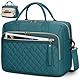 RAINSMORE Laptoptasche Damen 17,3 Zoll Laptop Aktentasche Wasserdichte Arbeitstasche Lehrertasche Business Laptop Notebook Taschen Damen Schultertasche Umhängetasche Dunkelgrün