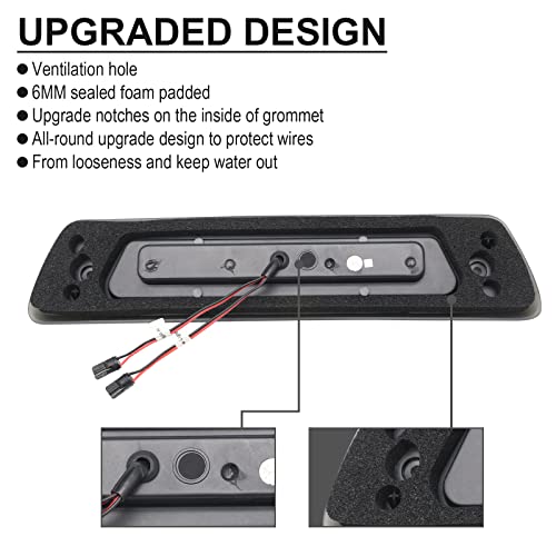 Mynoway Smoked Lens Led 3Rd Third Brake Light Replacement For F150 2009-2014, Ip67 Waterproof Rear Cab High Mount Stop Lamp With Sealing Gasket, Ventilation Holes #TOP5
