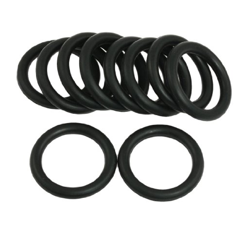 Preisvergleich Produktbild Sourcingmap A12040200Ux0486 Ring aus Gummi und Nitril, 10-teilig