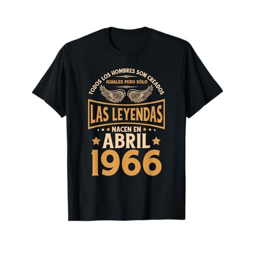 Cumpleaños Hombre Regalos Las Leyendas Abril 1966 Camiseta