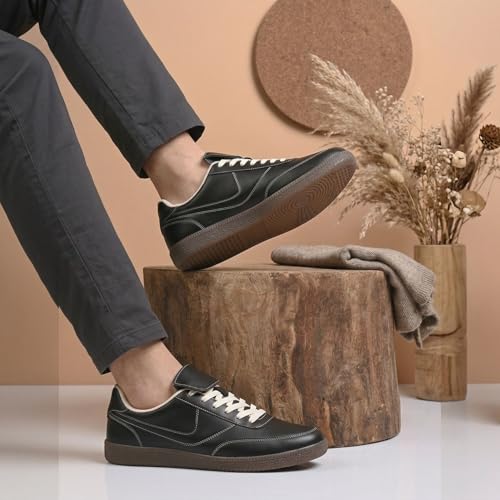 Image of Cruiser Men's Sneakers | Cushioned Insole Comfortable Shoes | Trendy & Stylish Modern Sneakers | Durable TPR Sole Casual Walking Footwear (2675)