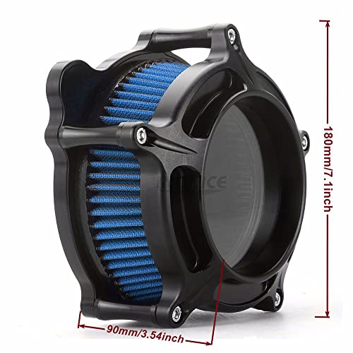 Black Clarion Air Intakes Filters For Harley Touring Tri Glide Ultra Classic Flhtcutg Electra Glide Classic Flhtc 2008-2016 #TOP1