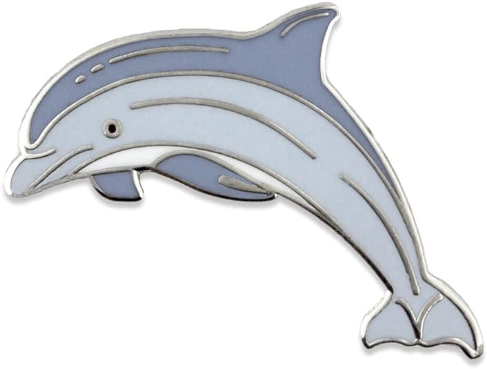 Blue Dolphin Ocean Sea Animal Cute Enamel Lapel Pin
