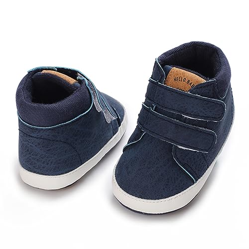 Image of E-FAK Baby Shoes Boys Girls Infant Sneakers Non-Slip Rubber Sole Toddler Crib First Walker Shoes