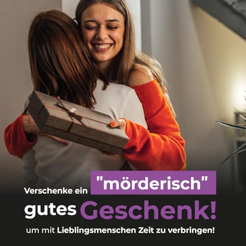 Stadtkrimis Exit Escape Stadtführung Disco Drama – Mord auf der Rollschuhbahn, Krimidinner für Frauen – für 6 – 12 Personen, für Mädchenabend, Frauen Abend, Weiberabend – Geburtstag, JGA, Teamevent, Feier, Party, Überraschung