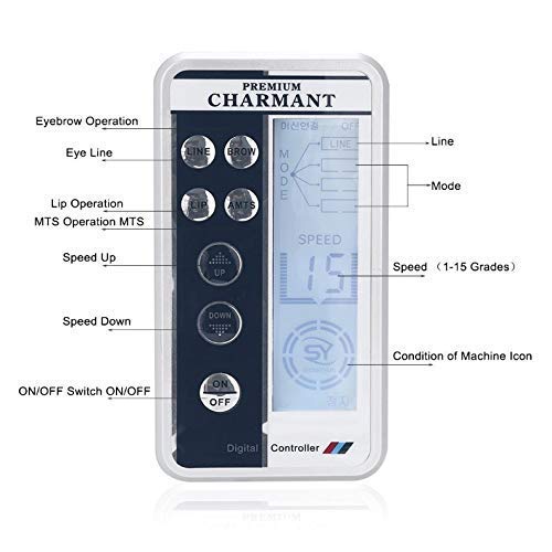 Bella Faccia Silver Electric Digital Charmant 2 Permanent Makeup Machine Pen for Eyebrows Lips Body Tattoo Kits Cartridge Needles - Image 3