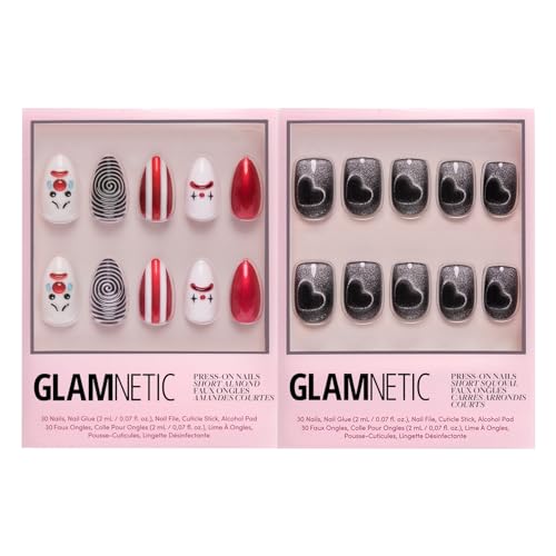 Glamnetic Press-On Nails Bundle - Crybaby Clown & Midnight Romance