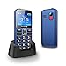 Produktbild Ushining GSM Seniorenhandy, Günstig Handy ohne Vertrag 2,4 Zoll Farbdisplay, Großtasten Mobiltelefon mit Kamera, Dual-SIM, SOS Notruftaste, Taschenlampe - Dunkelblau