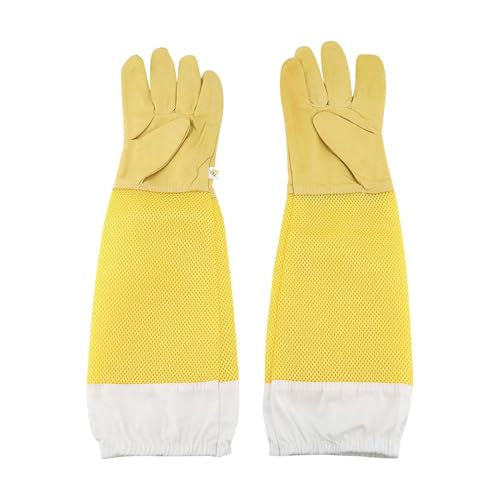 Guantes de apicultura de cuero y malla transpirable: accesorios de apicultura esenciales