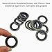 130Pcs Self-Centered Bonded Seal Oil Washers Gasket Assortment Kit for Plumbing, Automotive, Mechanical, Electrical, Cylinder Repairs (M6-M24)