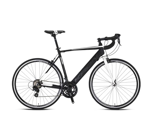 LUCHS Rennrad KRON 28\" Zoll 56cm Rahmenhöhe RC1000 Rennrad Alu Rahmen Fahrrad 14 Gang, Kettenschaltung, ALU Rahmen 14-Gang Körpergröße 175-185cm 56cm Rahmen (Weiß) LUCHS Rennrad KRON 28\" Zoll 56cm Rahmenhöhe RC1000 Rennrad Alu Rahmen Fahrrad 14 Gang, Kettenschaltung, ALU Rahmen 14-Gang Körpergröße 175-185cm 56cm Rahmen (Weiß)