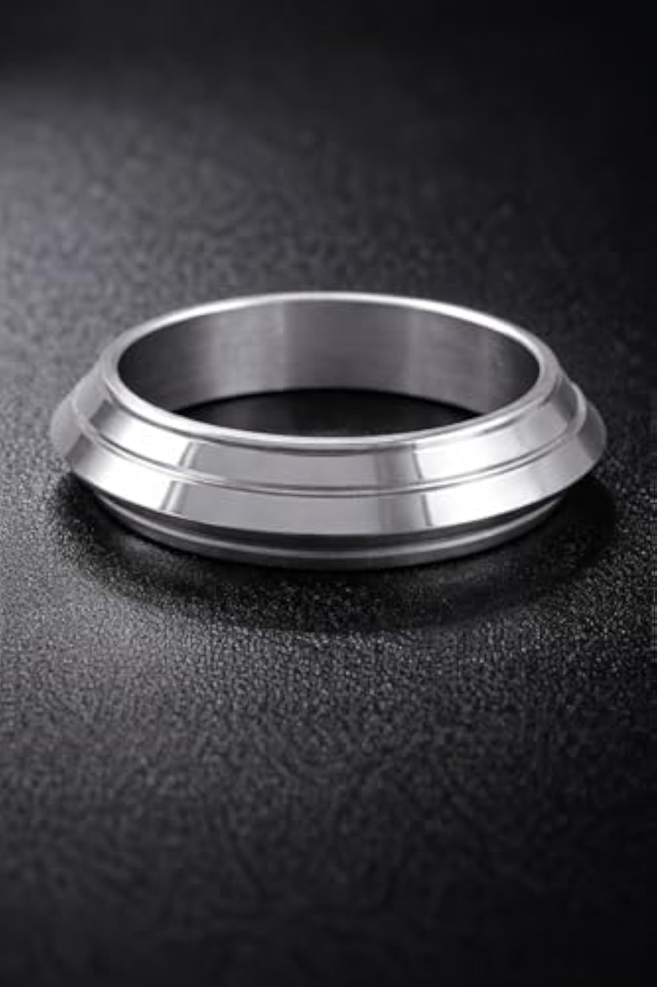 ALFA Gold Stainless Steel Spike Challa Ring for Men