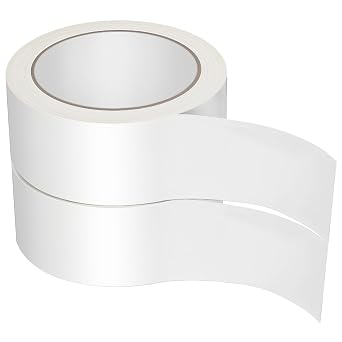 White Packing Tape 2 Rolls Writable Kraft Paper Packing Gummed Tapes Water Activated Heavy Duty Industrial Packaging Shipping Kraft Papers