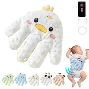 電動トントン赤ちゃん寝かしつけぬいぐるみ 自動睡眠サポート スリーピングパーム ベビースリープ自動ビー..." 