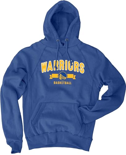 Golden State Warriors NBA Officially Licensed Hooded Sweatshirt Sanded Fleece Team Color, XX-Large