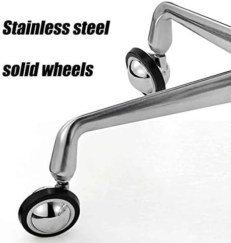 Set of 2 Acrylic Bar Stools, 360° Swivel, Adjustable Height, Silver Frame, 150kg Capacity, Transparent