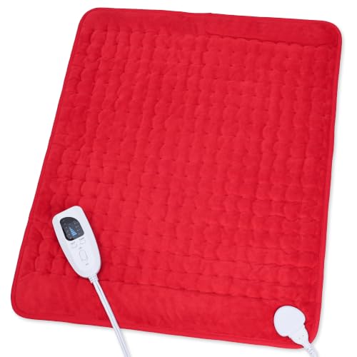 Image of Heating Pad,Electric Heating Pads,Heating Pad for Back,Red,24x20 Inch