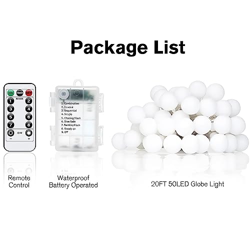 Guirlande lumineuse à piles pour décorer sans prise électrique 6m