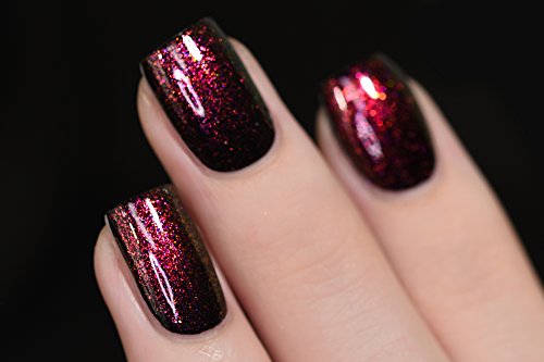 Image of ILNP Scarlet - Red, Orange, Gold, Green Iridescent Topper Nail Polish