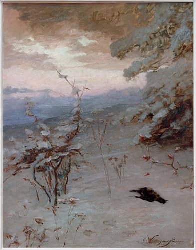 Tableau Impressions d'art Mural L'hiver Une Toile de Maître pour Galerie Privée 60x90cm