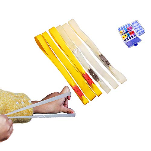Teruizhanshi Slingshot Rubber Band, Outdoor Slingshot Latex Flat Rubber Band Replacement Belt, Portable Frameless Slingshot Rubber Band, Latex Rubber Band Taper 20-12