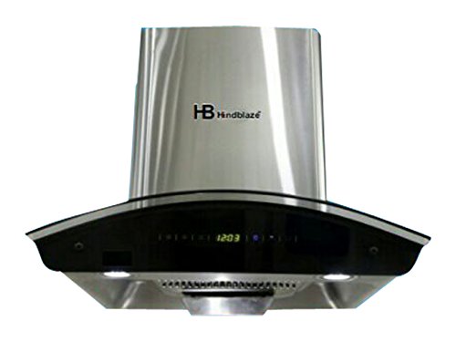 Hindblaze 60cm 1300 m/h Kitchen Chimney - Silver (B2-AUTO-60 )