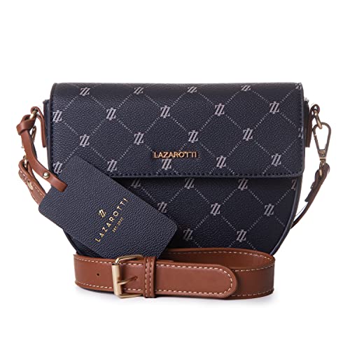 Lazarotti Palermo Umhängetasche Damen - Handtasche in halbrunder Form - Stylische Tasche (blue) Cover