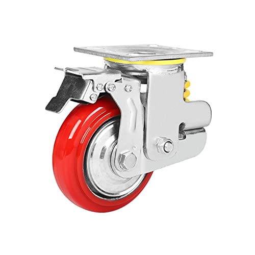 Roue de traction amortissante en PU et fer pour chariot de manutention