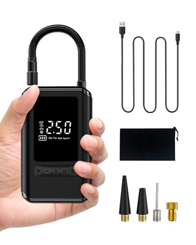E-SMARTER Compressore Aria Portatile, 2-in-1 Multifunzionale Compressore Portatile con Fori Di Raffreddamento,...