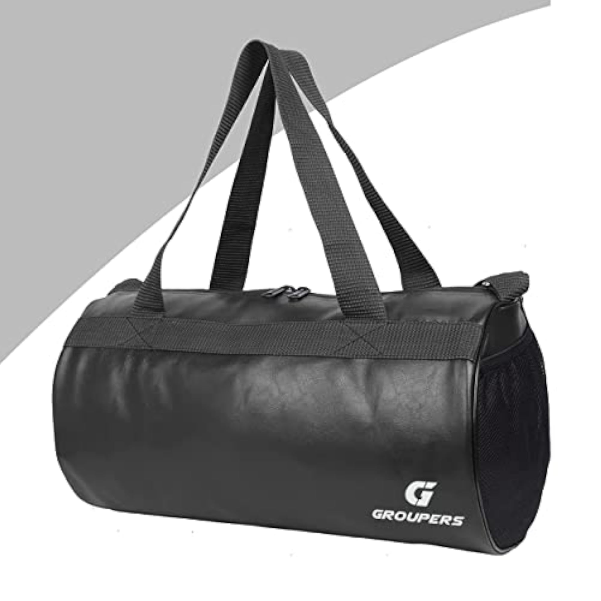 Black Gym Duffel Bag 20-25L with Shaker Bottle