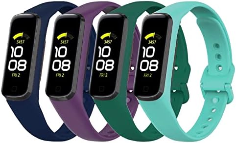 Fit 2 Straps Compatible with Samsung Galaxy Fit 2 SM-R220 for Women Men Classic Colourful Floral Waterproof Sport Watch Band Strap Wristband for Galaxy Fit 2 Smart Watch Replacement Strap Accessory