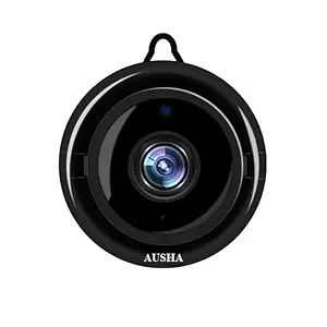 AUSHA Full HD Wireless CCTV Camera with Night Vision, Smart Motion Detection, Mobile Connection,Two Way Audio (Smart Camera) (C2 Camera)