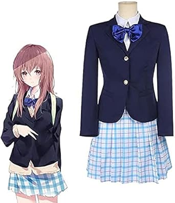 Amazon Lexx Cos聲の形 西宮硝子 コスプレ衣装 コスチューム 西宮硝子衣装 女子制服 Jk制服 日常服 イベント仮装 Cosplay衣装 学園祭 文化祭 忘年会 ハロウィン アニメ 舞台演出服 4点セット コスプレ 仮装 通販