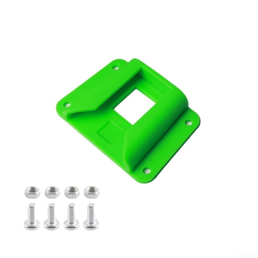 for brompton Bag Adapter Front Carrier Block Mount for Messenger Bags - Lightweight Plastic Quick Release Clip 105x75mm Black(green)