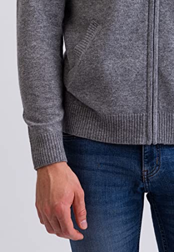 Pull à capuche homme 100% cachemire veste zippée haut de gamme