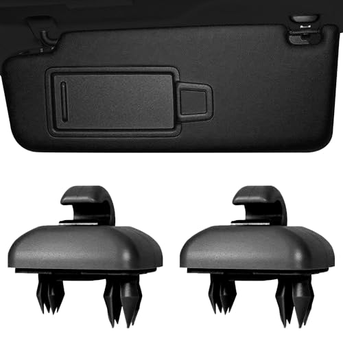 ANBOO 2 unidades de soporte para parasol Au-di, gancho de clip compatible con Au-di A1 A3 A4 A5 S3 S4 S5 Q3 Q5 TT Soporte para parasoles 8U0857562 8E0857562A (negro)