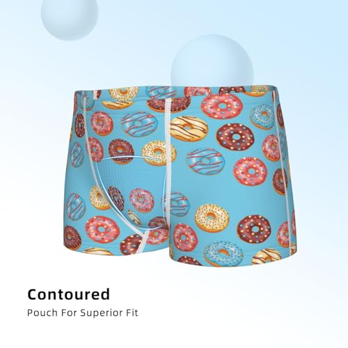 Boys' Cotton Boxer Brief Soft Underwear-Cute Donut4