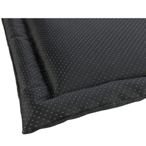 TRIXIE Liegematte BE Nordic Föhr 70x55 cm in schwarz – hochwertiges Hundebett für mittelgroße & kleine Hunde - große Hundedecke aus robustem Stoff in Canvas-Haptik - waschbar – 37438