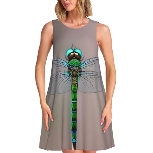 Robe d'été sans manches libellule contre la chaleur : fraîcheur et style