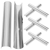 BUTIFULSIC 10 Conectores de Barra para Cortinas Romanas de Acero Inoxidable Plata, Uniones Metálicas Creativas para Varillas de 28mm en Dormitorio y Comedor