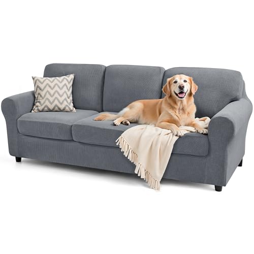 SUBRTEX 7 Pieces Stretch Sofa Slipcover Sets Couch Cover Sets