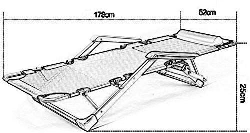 Chaise zéro gravité grand confort en textilène renforcé supportant 200 kg pour jardin