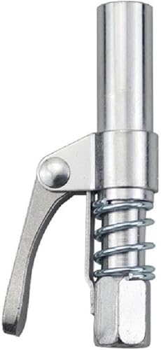 Pistolas de engrase, acoplador de liberación rápida, asas dobles, pistolas de engrase, punta con 6 placas de bloqueo, ajuste de grasa de alta