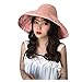 MNRIUOCII Soild Casquette de baseball pliable pour femme - Couleur large - Élégant et décontracté - Pour la plage, Rose, taille unique