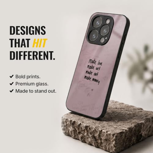 Image of Stylish Designer Glass Case Compatible with Samsung Galaxy S23 FE 5G Back Cover for Women & Girls | Quote, Glossy & Scratch-Resistant Finish