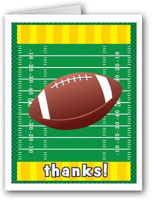 Stonehouse Collection | Football Team & Coach Thank You Cards | Parent Appreciation Cards (Football Field)