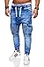Produktbild behype. Herren Destroyed Jogg-Jeans Biker Hose 80-2271 Hellblau 34