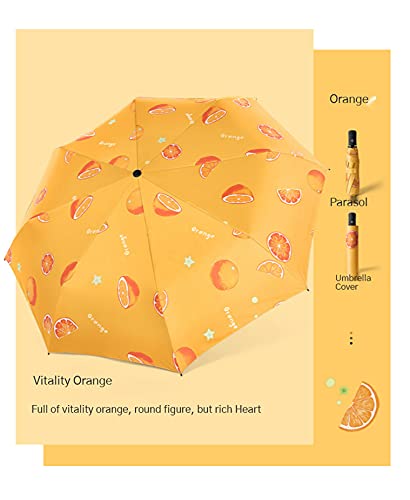 Image of House of Quirk 3-Fold Travel Umbrella - Auto Open /Close Ultra Light and Small Mini Umbrella with Carrying Pouch
